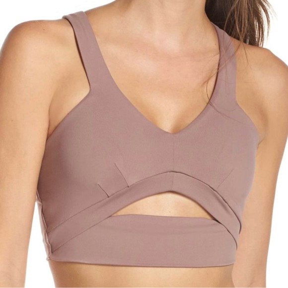 ALO Yoga Other - ALO YOGA Smoky Quartz Pirouette Barre Active Workout Lounge Yoga Street Bra Sz M